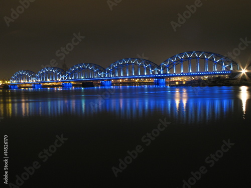 Rail bridge over Daugava