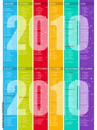 Calendrier 2010 coloré