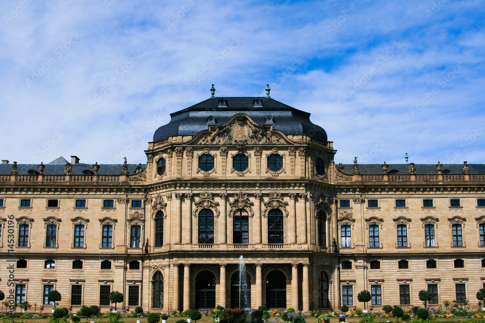 Palace build in baroque style in Germany