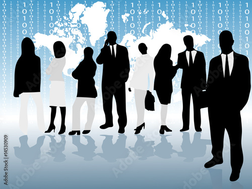 Business team in business environment
