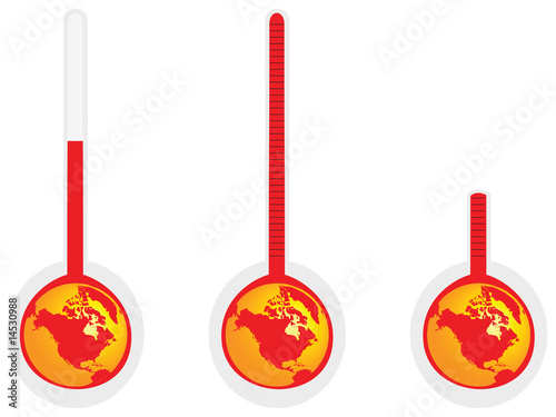 Earth style of thermometers
