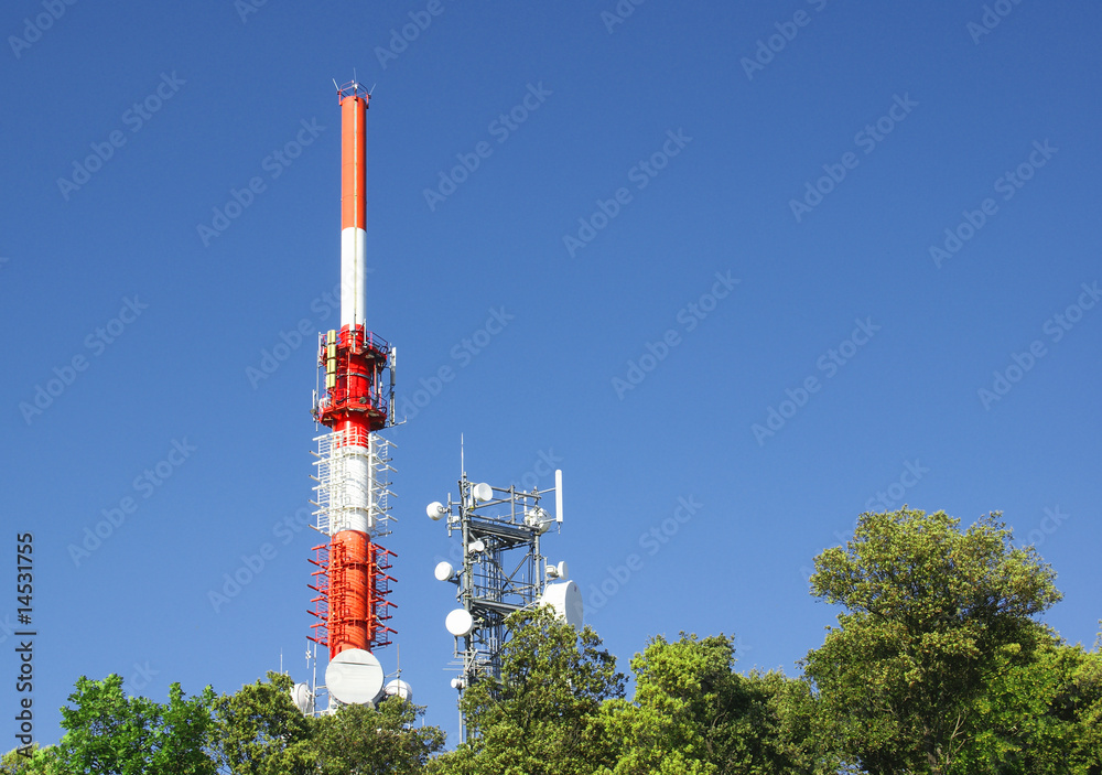 Obraz premium Relais de télévision