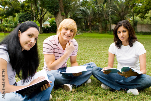 friends studying together