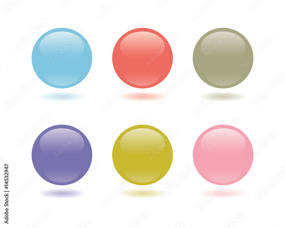 buttons pastel