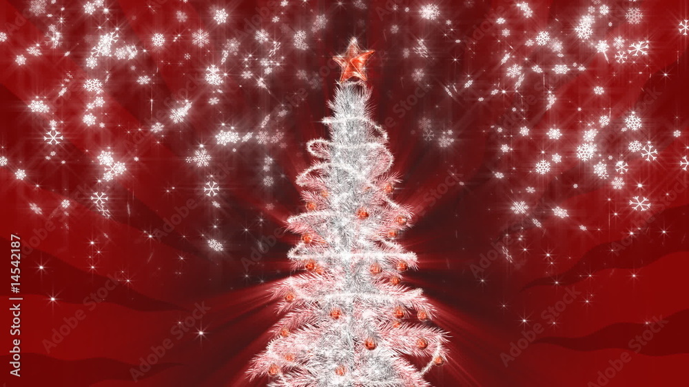 Christmas silver tree