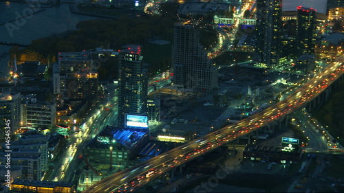 Toronto vom CN Tower bei Nacht, Zeitraffer