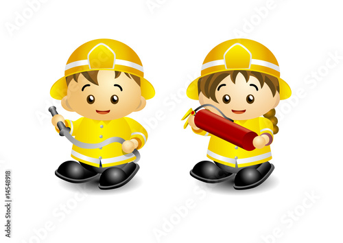 Firemen Vector dolls