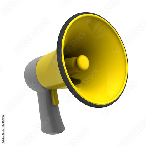 yellow megaphone
