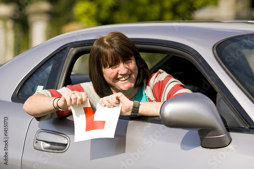 women passes her driving test