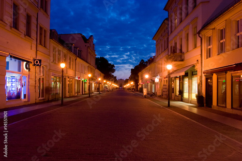 Brandenburger Strasse am Abend in Potsdam