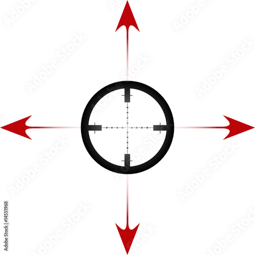 Cross hair with arrows