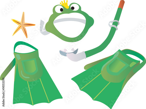 Childrens set for diving