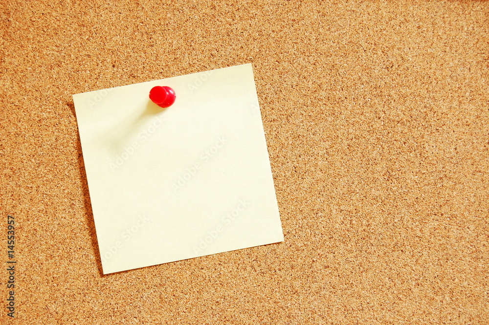 blank sheet paper on bulletin board blank sheet paper on bulletin board