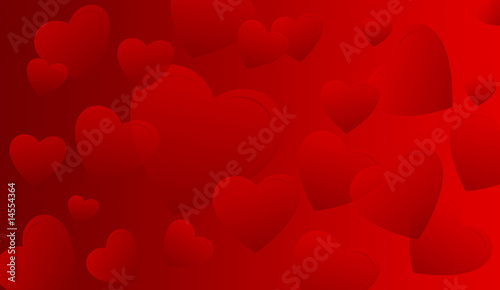 Red hearts
