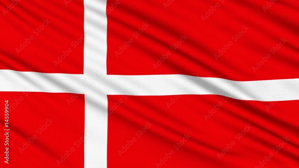 Danish Flag, with real structure of a fabric Danish Flag, with real structure of a fabric
