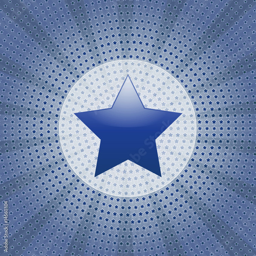 blue star in circles photo