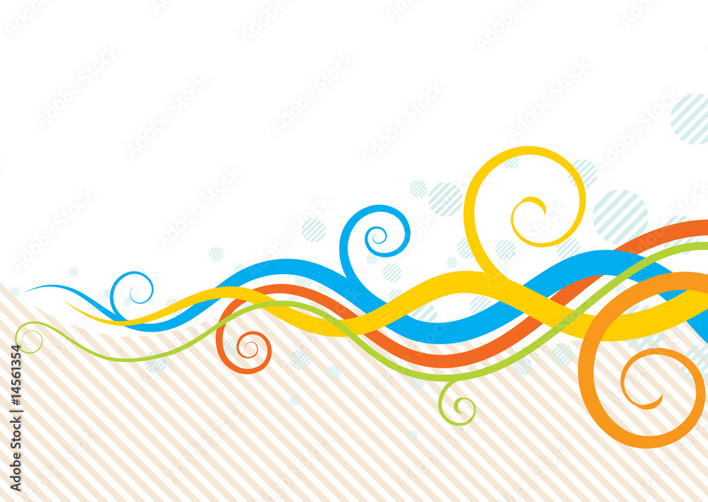 Vector illustration of style floral spring background Vector illustration of style floral spring background