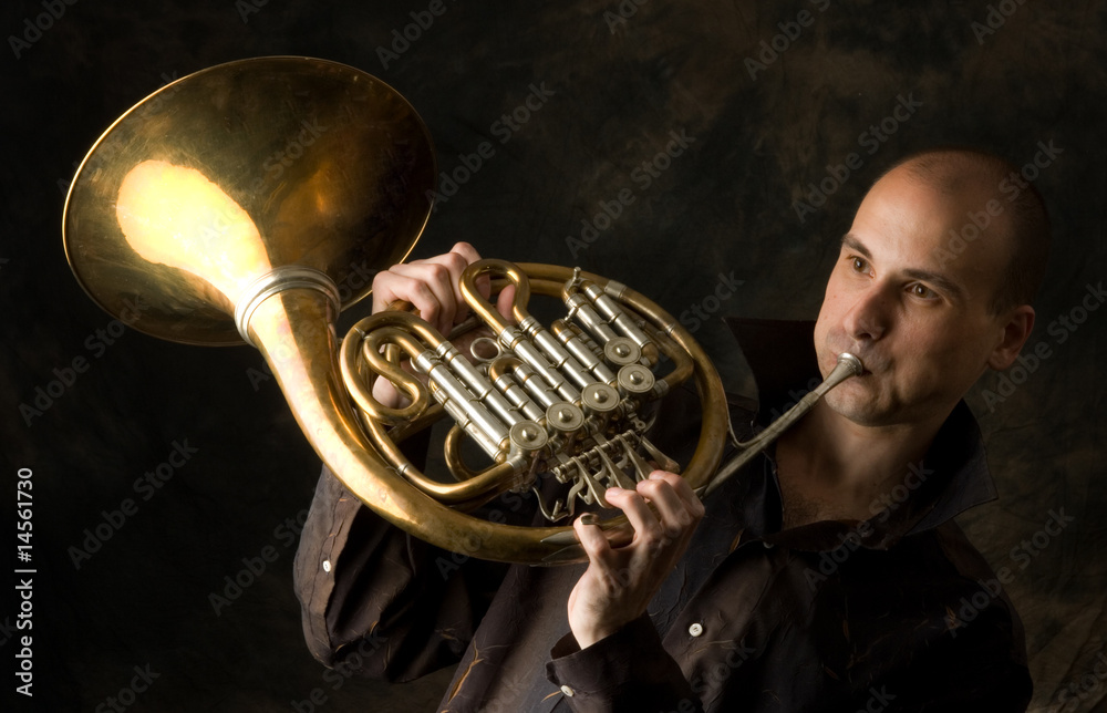Obraz premium trumpet player