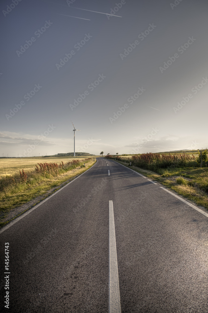 Asphalt road in country