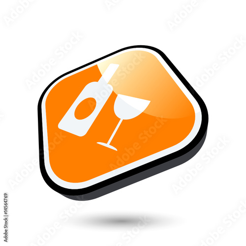 wein restaurant zeichen symbol