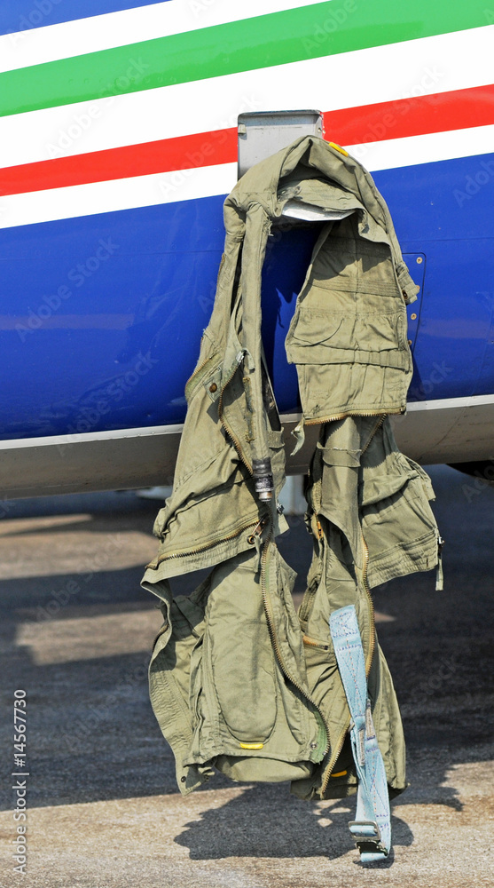 Fototapeta premium giubbotto di sicurezza aereo