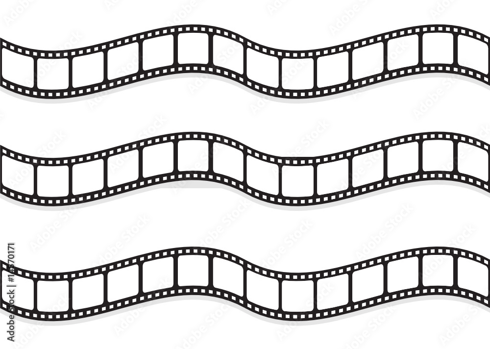 Fototapeta premium Film strip vector illustration