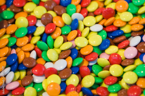 Close up of multi color jelly beans background