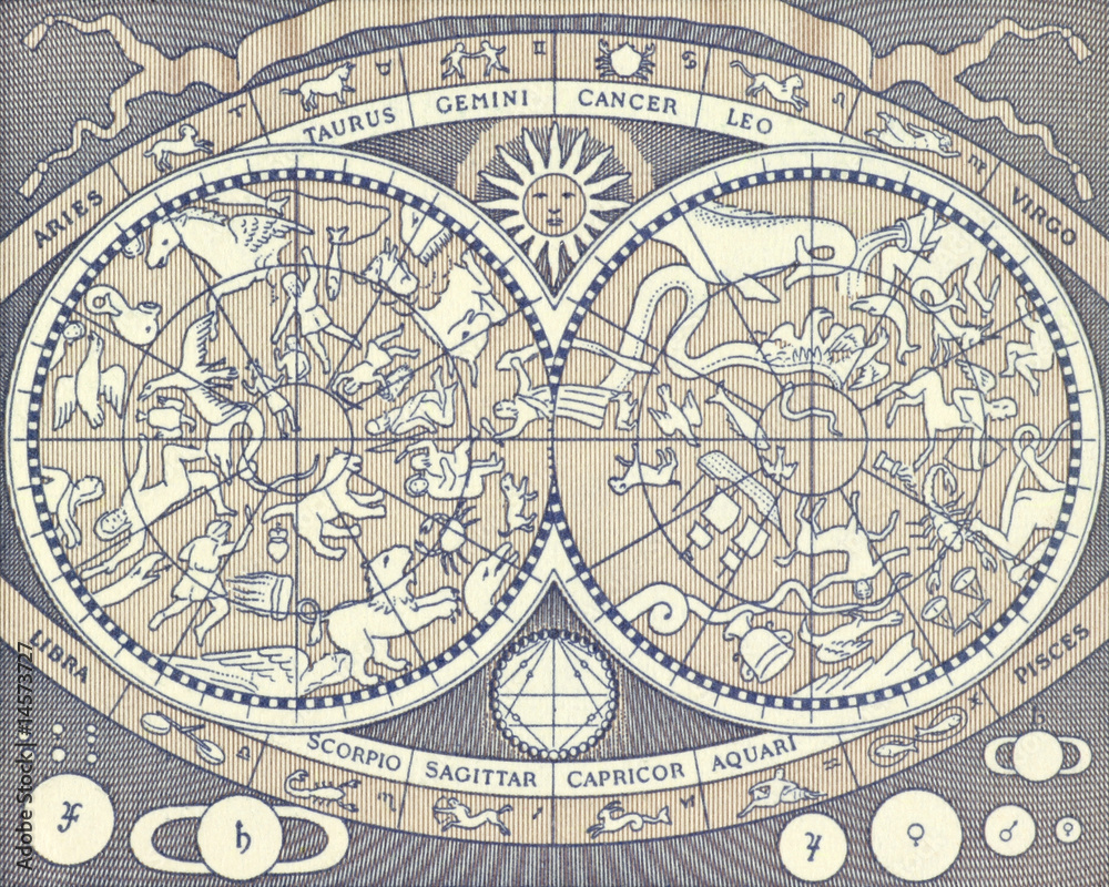 Naklejka premium Zodiac Signs