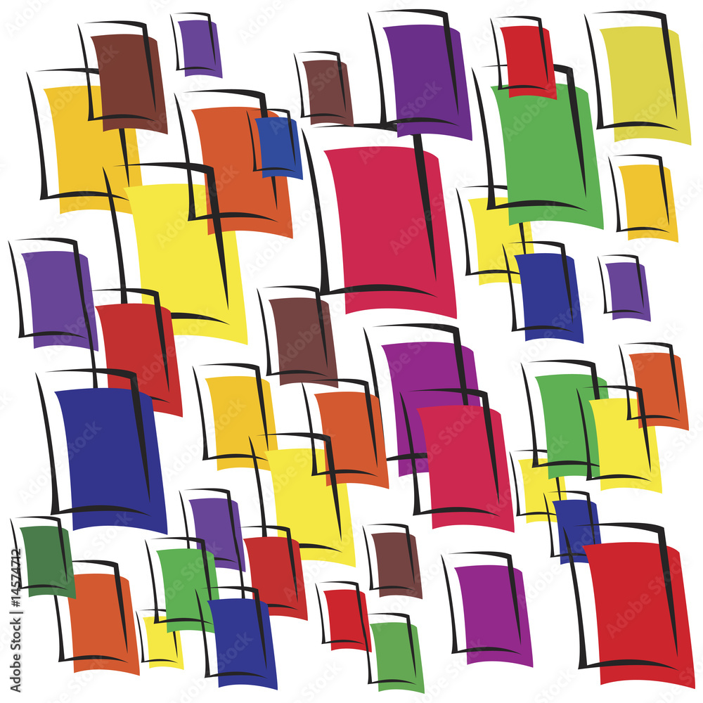 Obraz premium squares pattern