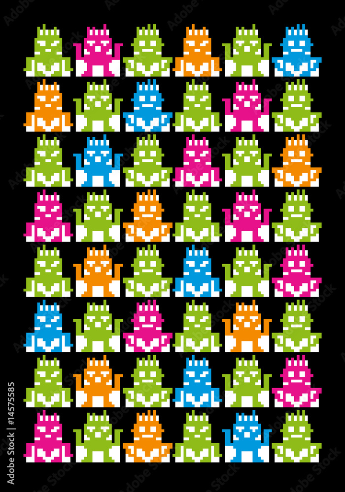 Naklejka premium pattern game