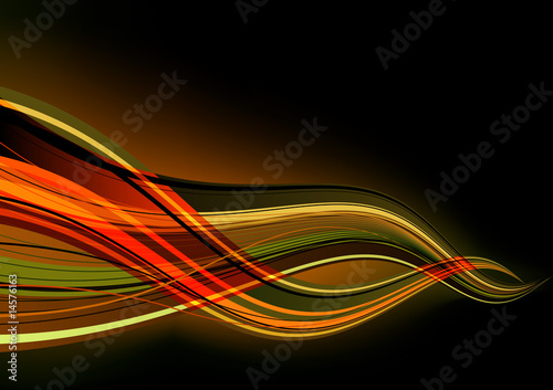 abstract background made of lighting splashes and curved lines