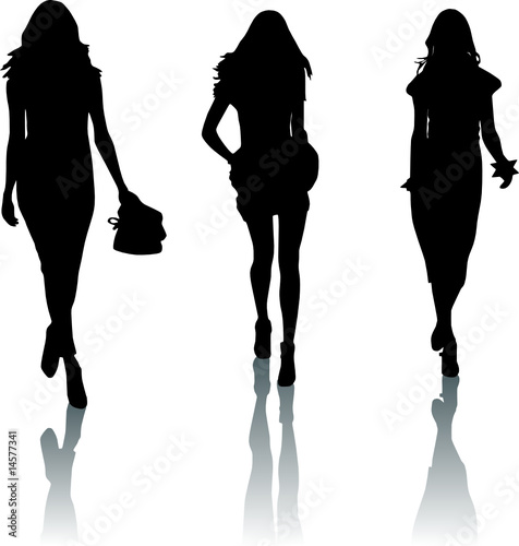 silhouette fashion revue women