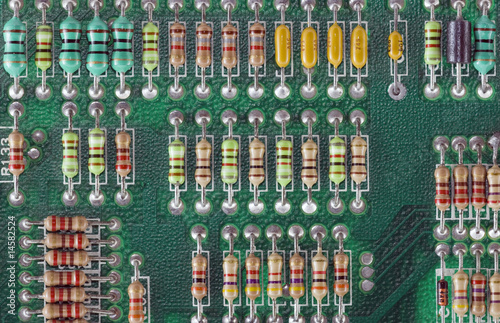 Fényképezés Circuit Board with resistors
