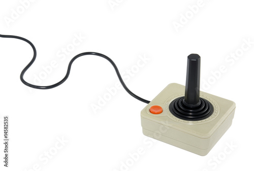Canvas Print Classic joystick with clipping path