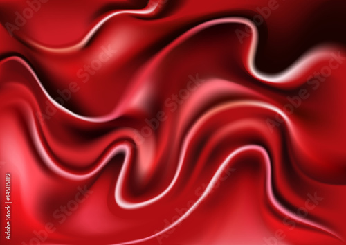 abstract red background imitating smooth silk cloth