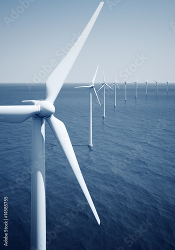 Windturbines on the ocean