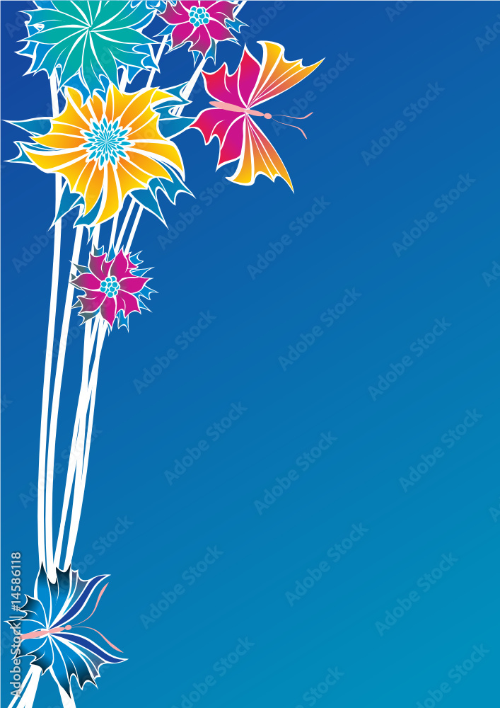 Obraz premium abstract floral image