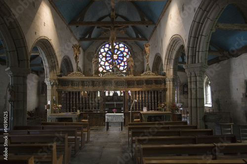 Stained glass in a church