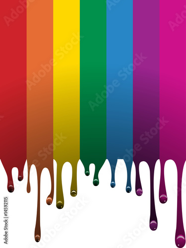rainbow running paint