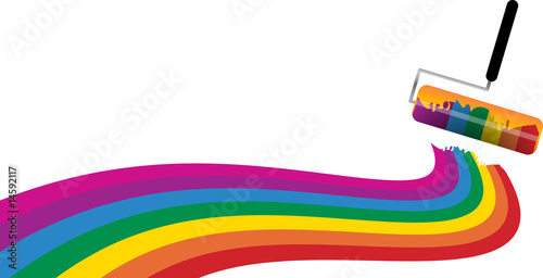 rainbow roller brush