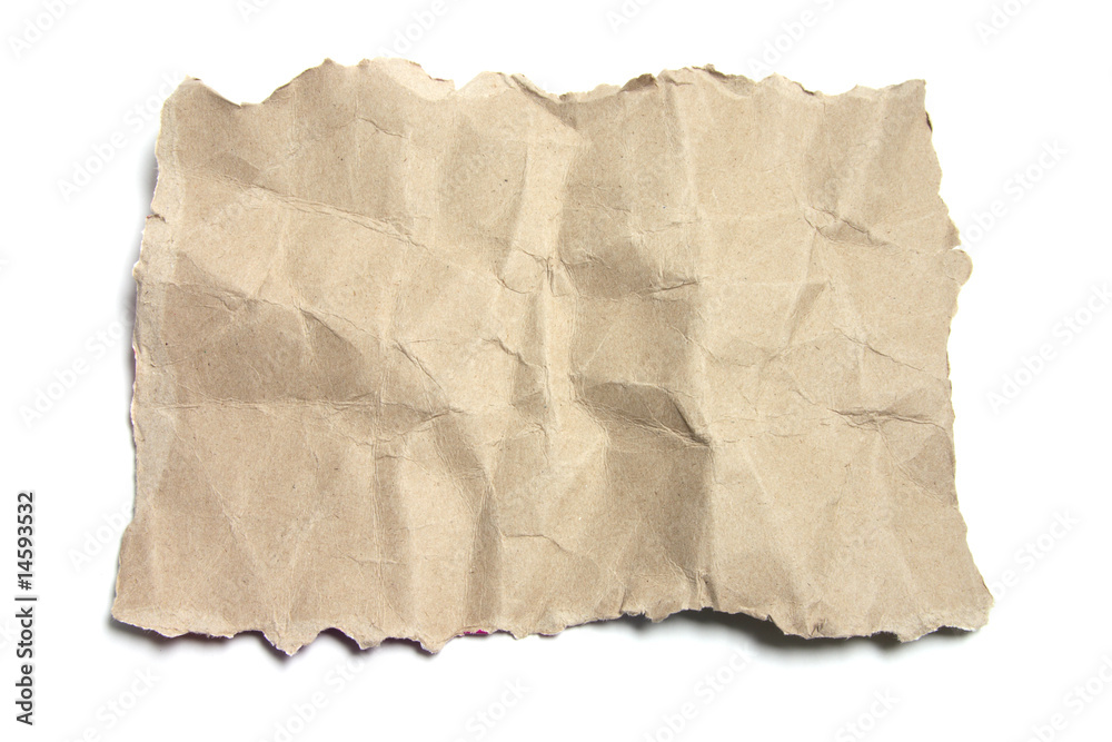 Brown Crumpled Paper