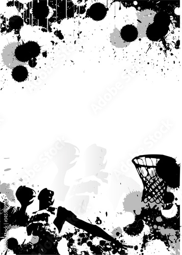 Basketball poster background