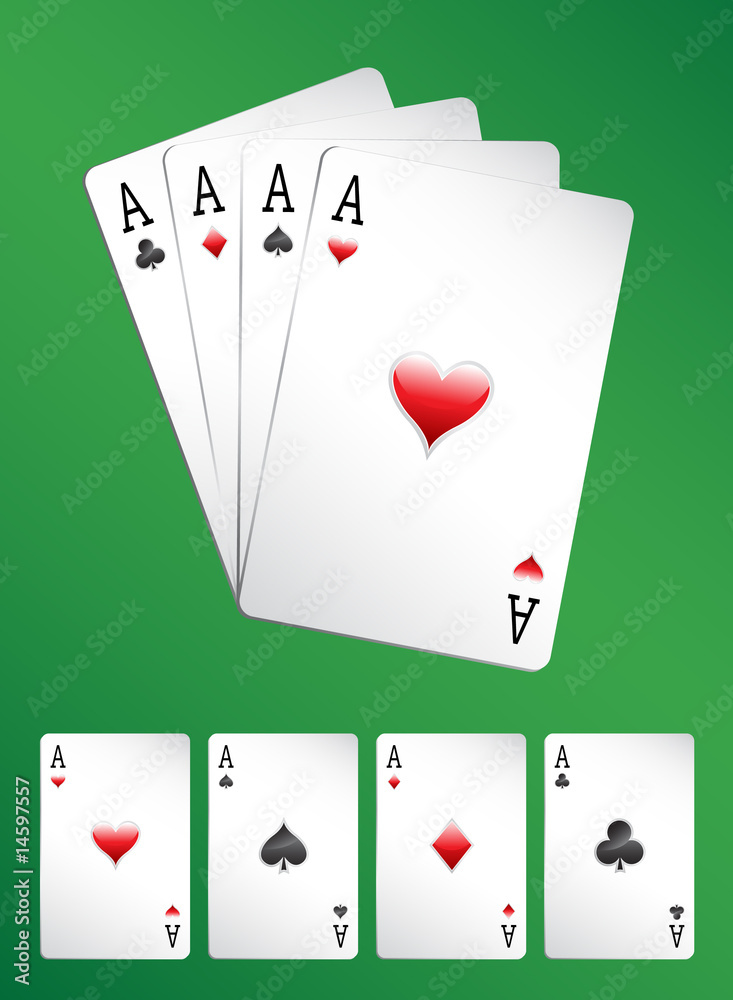 Obraz premium Four Poker Aces