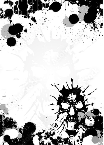 skull poster background