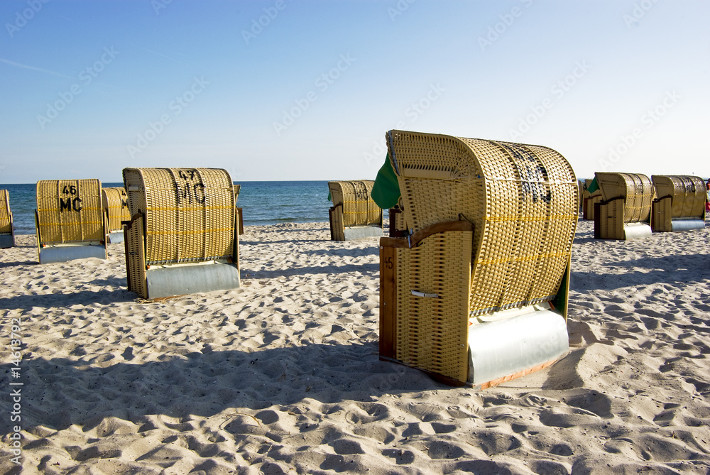 Strandkörbe Stock-Foto | Adobe Stock