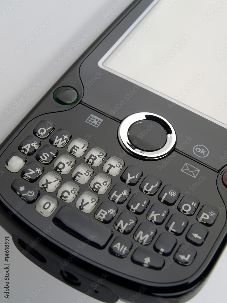 Smart Phone keypad angle view right Smart Phone keypad angle view right