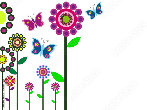 jardin multicolore