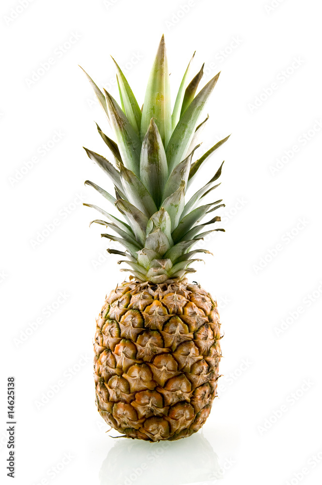 Ripe and fresh pineapple isolated on white background Ripe and fresh pineapple isolated on white background