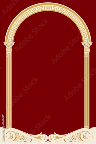 Illustration of an ancient arch