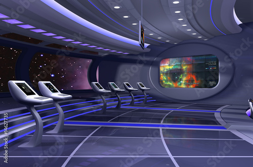 3D rendered spaceship